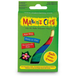 Makins Clay - Makin's Clay Hava ile Kuruyan Polimer Kil Multi Color 120g Kod:32003