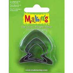 Makins Clay - Makin's Clay Kesici Kalıp Seti Balık 3 Parça Kod:36014