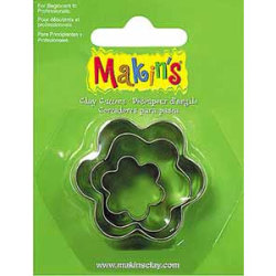 Makins Clay - Makin's Clay Kesici Kalıp Seti Çiçek 3 Parça Kod:36008