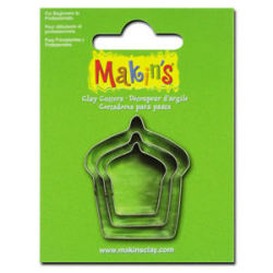 Makins Clay - Makin's Clay Kesici Kalıp Seti Kek 3 Parça Kod:36027
