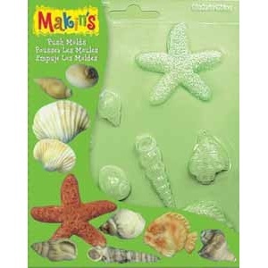 Makin's Clay Push Mold Şekilleme Kalıbı Deniz Kabukları Kod:39003