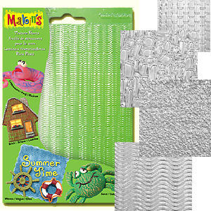 Makin's Clay Texture Sheets Doku Kalıpları 4lü Set A