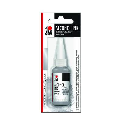 Marabu Alcohol Ink Alkol Bazlı Mürekkep 20ml 782 Metallic Silver