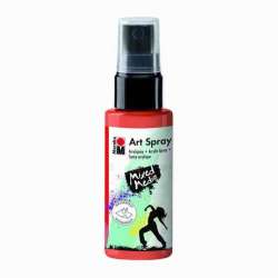 Marabu - Marabu Art Spray Akrilik Sprey Boya 50ml 023-Red Orange