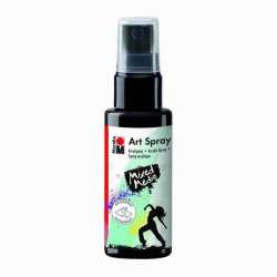 Marabu - Marabu Art Spray Akrilik Sprey Boya 50ml 073-Black