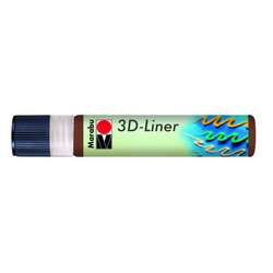 Marabu - Marabu 3D Liner Boyutlu Boncuk Boyası 25ml No:646 Kahverengi