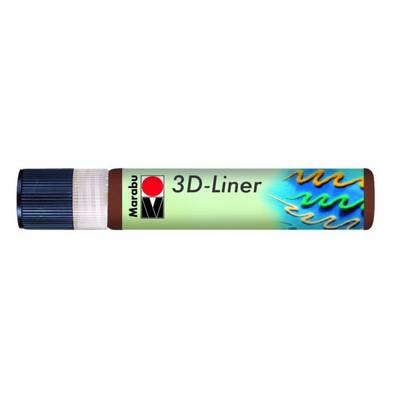 Marabu 3D Liner Boyutlu Boncuk Boyası 25ml No:646 Kahverengi