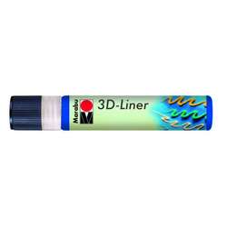 Marabu - Marabu 3D Liner Boyutlu Boncuk Boyası 25ml No:652 Koyu Mavi