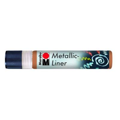 Marabu Metallic Liner Boyutlu Boncuk Boyası 25ml 787 Bakır