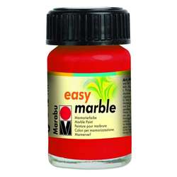 Marabu - Marabu Easy Marble Ebru Boyası 15ml No:031 Cherry Red