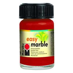 Marabu - Marabu Easy Marble Ebru Boyası 15ml No:038 Ruby Red
