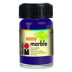 Marabu - Marabu Easy Marble Ebru Boyası 15ml No:039 Aubergine