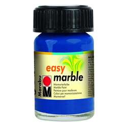 Marabu - Marabu Easy Marble Ebru Boyası 15ml No:055 Dark Ultramarine