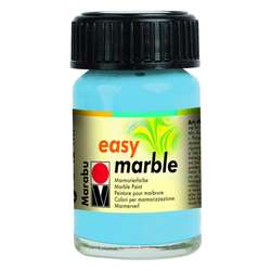 Marabu - Marabu Easy Marble Ebru Boyası 15ml No:090 Light Blue