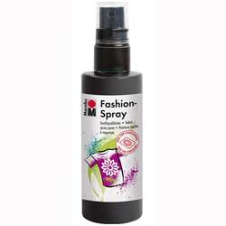 Marabu - Marabu Fashion Spray 100ml Sprey Kumaş Boyası No: 073 Black