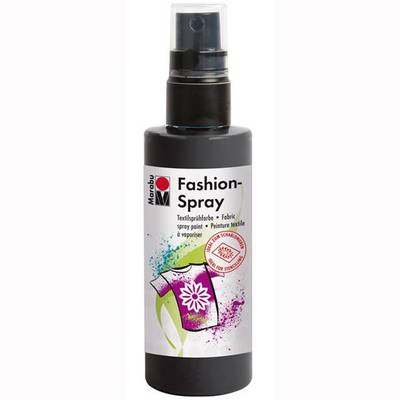 Marabu Fashion Spray 100ml Sprey Kumaş Boyası No: 073 Black