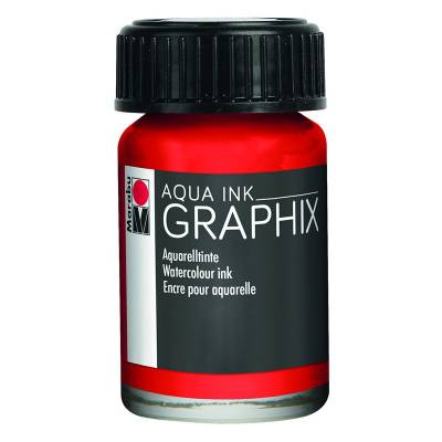 Marabu Graphix Aqua Ink 15ml 006 Vermilion