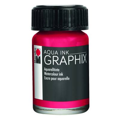 Marabu Graphix Aqua Ink 15ml 032 Carmine Red