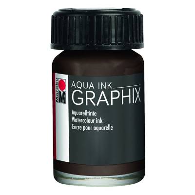 Marabu Graphix Aqua Ink 15ml 04 Dunkelbraun