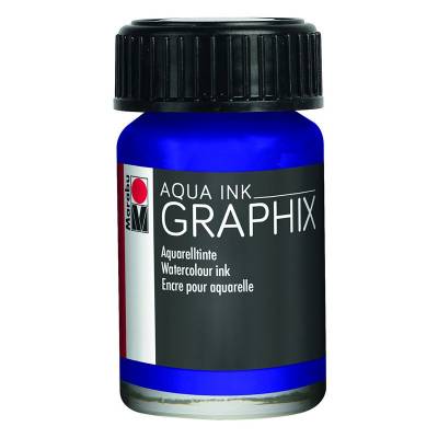 Marabu Graphix Aqua Ink 15ml 051 Dark Violet