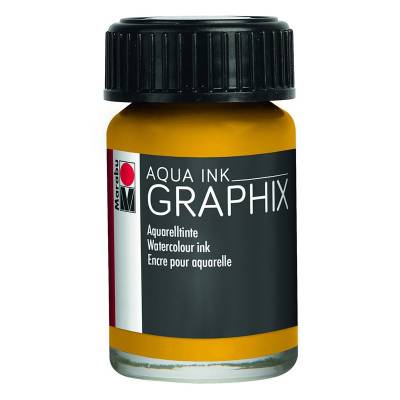 Marabu Graphix Aqua Ink 15ml 200 Sunsine Yellow