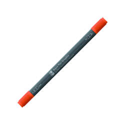 Marabu - Marabu Graphix Aqua Pen Çift Uçlu Sulu Boya Kalemi 023 Red Orange