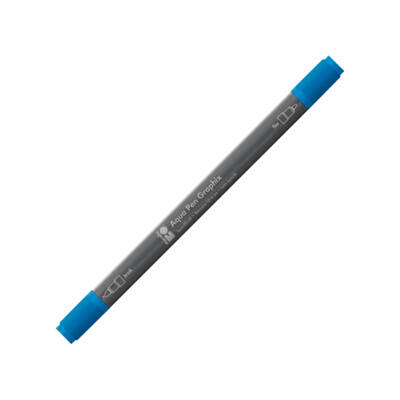 Marabu Graphix Aqua Pen Çift Uçlu Sulu Boya Kalemi 052 Medium Blue