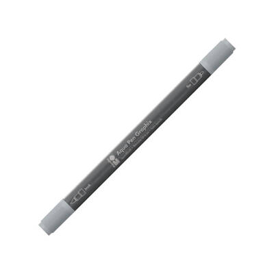 Marabu Graphix Aqua Pen Çift Uçlu Sulu Boya Kalemi 078 Grey