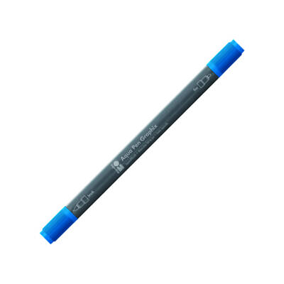 Marabu Graphix Aqua Pen Çift Uçlu Sulu Boya Kalemi 095 Azure Blue