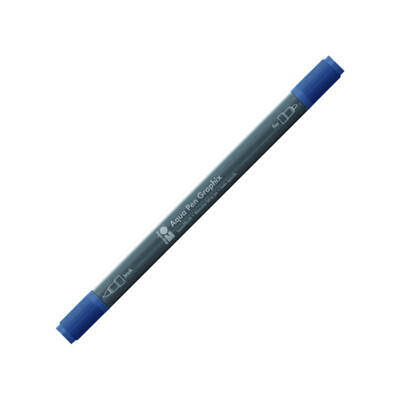 Marabu Graphix Aqua Pen Çift Uçlu Sulu Boya Kalemi 145 Smoky Blue