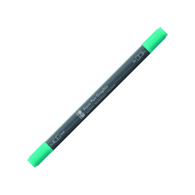 Marabu Graphix Aqua Pen Çift Uçlu Sulu Boya Kalemi 297 Aqua Green