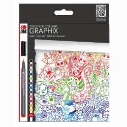 Marabu - Marabu Graphix Fineliner 12li Set