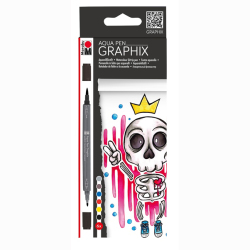 Marabu - Marabu Graphix Aqua Pen 6lı Set King Of Bubblegum