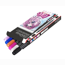 Marabu - Marabu Graphix Aqua Pen 6lı Set Make Manga (1)