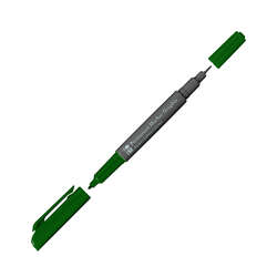 Marabu - Marabu Graphix Permanent Marker Çift Uçlu 1.0mm-0.5mm 068 Dark Green