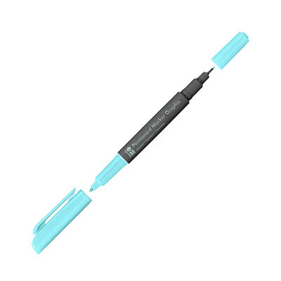 Marabu Graphix Permanent Marker Çift Uçlu 1.0mm-0.5mm 090 Light Blue