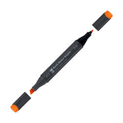 Marabu - Marabu Graphix Sketch Marker Çift Uçlu Kalem 925 Brilliant Orange