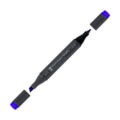 Marabu Graphix Sketch Marker Çift Uçlu Kalem 950 Brilliant Violet