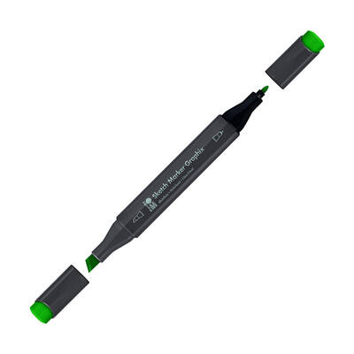 Marabu Graphix Sketch Marker Çift Uçlu Kalem 976 Phthalo Green Deep