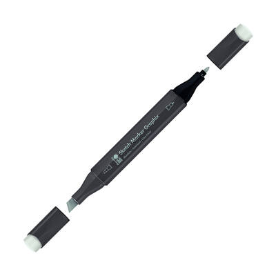 Marabu Graphix Sketch Marker Çift Uçlu Kalem 985 Cool Grey Light