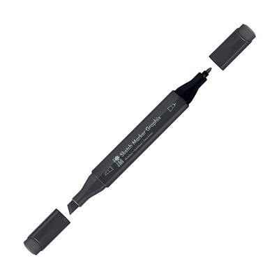 Marabu Graphix Sketch Marker Çift Uçlu Kalem 988 Warm Grey Deep