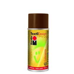 Marabu - Marabu Textile Design 150ml Spray Kumaş Boyası No:045 Dark Brown