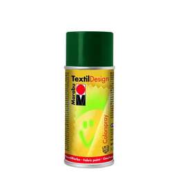 Marabu - Marabu Textile Design 150ml Spray Kumaş Boyası No:075 Pine Green