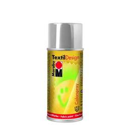 Marabu - Marabu Textile Design 150ml Spray Kumaş Boyası No:082 Silver