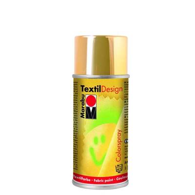 Marabu Textile Design 150ml Spray Kumaş Boyası No:084 Gold