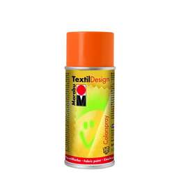 Marabu - Marabu Textile Design 150ml Spray Kumaş Boyası No:013 Orange