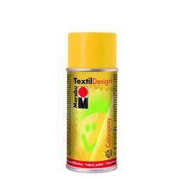 Marabu - Marabu Textile Design 150ml Spray Kumaş Boyası 021 Medium Yellow