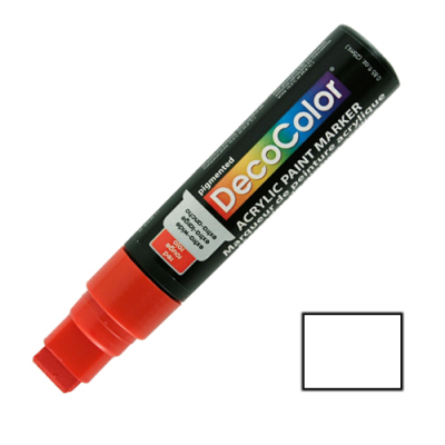 Marvy Decocolor Acrylic Jumbo Paint Marker 15mm White