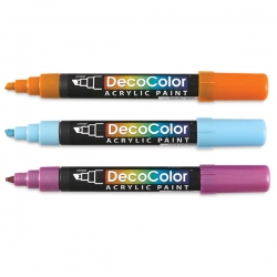 Marvy - Marvy DecoColor Akrilik Paint Marker Kesik Uç