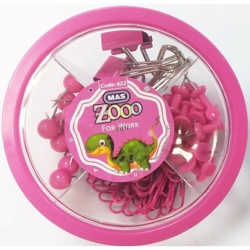 Mas - Mas Zoo Yuvarlak Kutuda 4lü Set Pembe